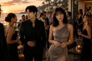 Introduce the article by visually separating attraction from compatibility. The opening scene should immerse the reader in a sophisticated social environment overflowing with chemistry, opportunity and aspirational people, while suggesting that the most valuable connections begin with discernment rather than impulse.